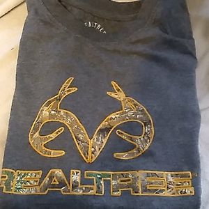 Men's real tree t shirt large